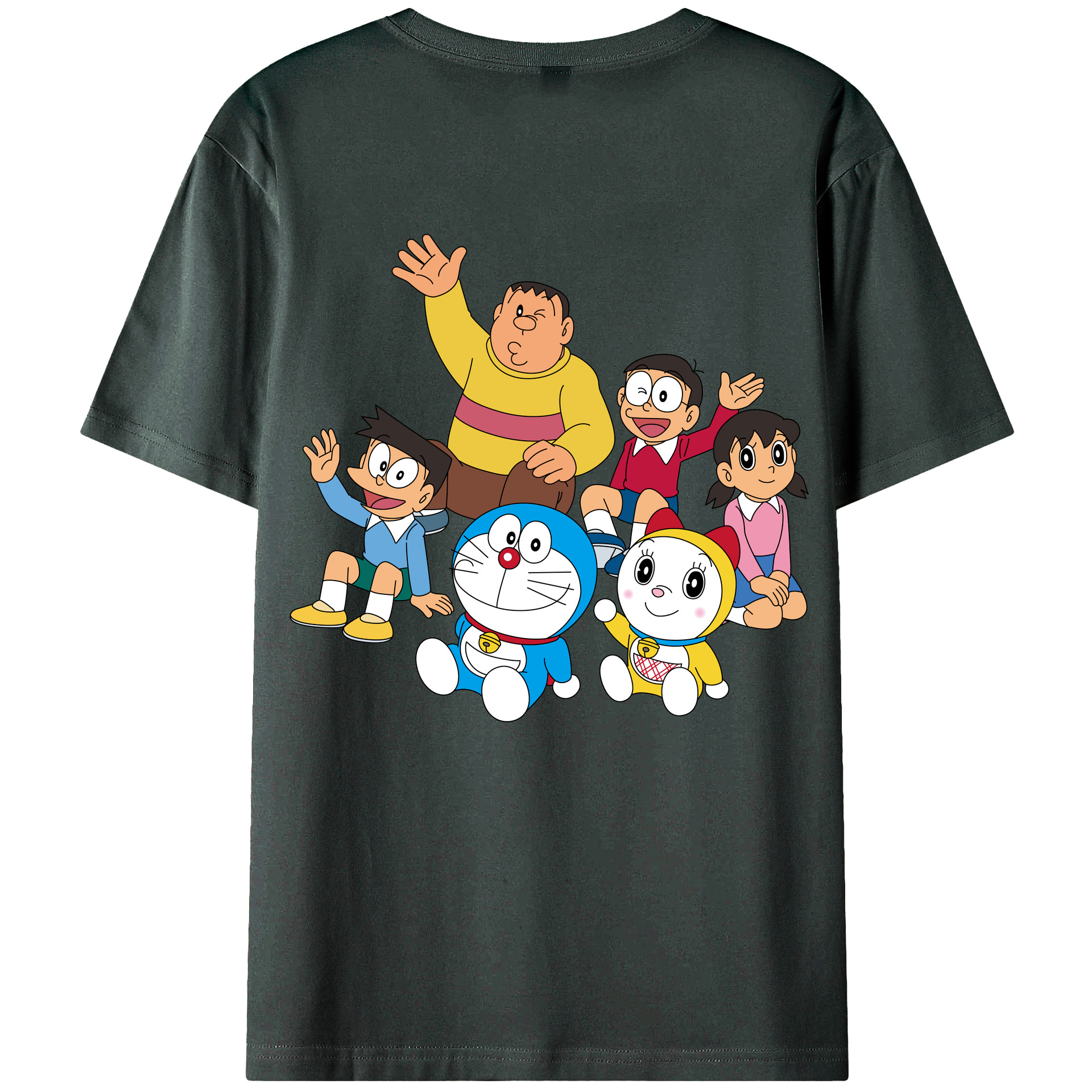 （画像用） ドラえもん 骨川 スネ夫 Doraemon Honekawa Suneo 綿100％ メンズ半袖Tシャツ（バックプリント） 通気性